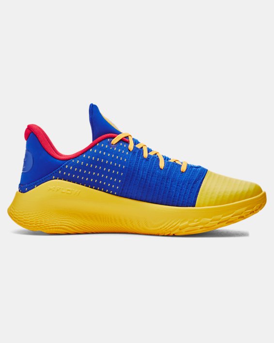 Unisex Curry 4 Low FloTro Basketball Shoes in Blue image number 8